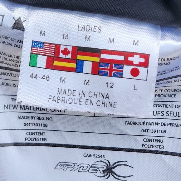 Spyder Ski/Snow Pants Women's M black Lined Vented Snowboarding Winter Gear - Picture 7 of 8